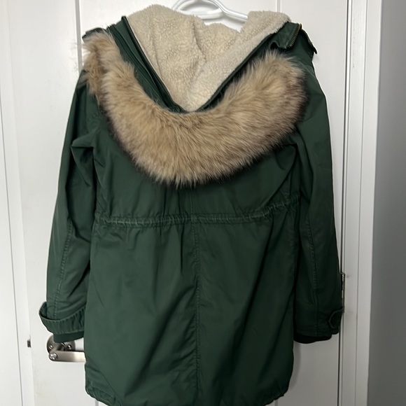 GAP Green Sherpa Jacket Size S - Picture 2 of 2